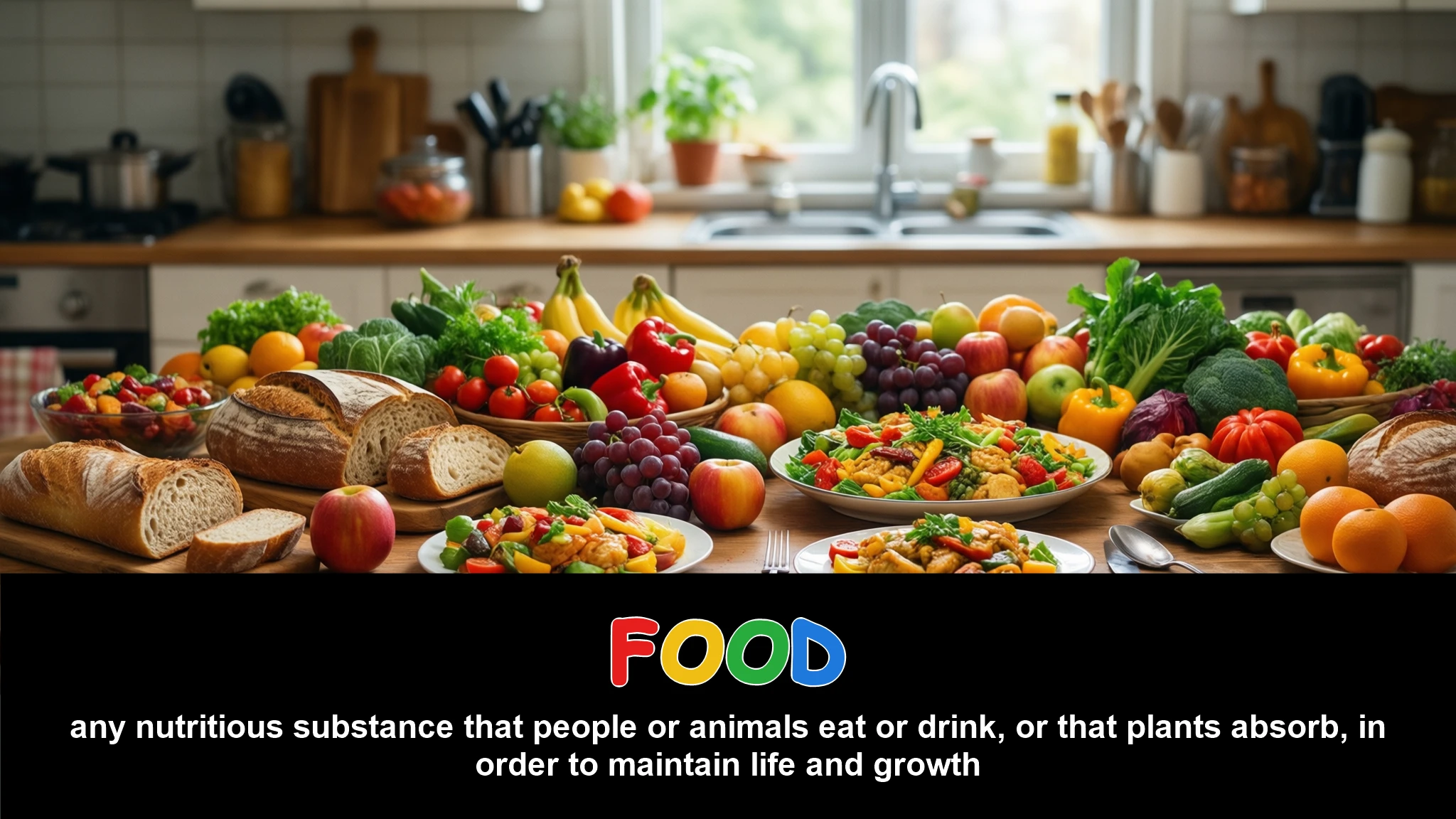 English Illustration for food